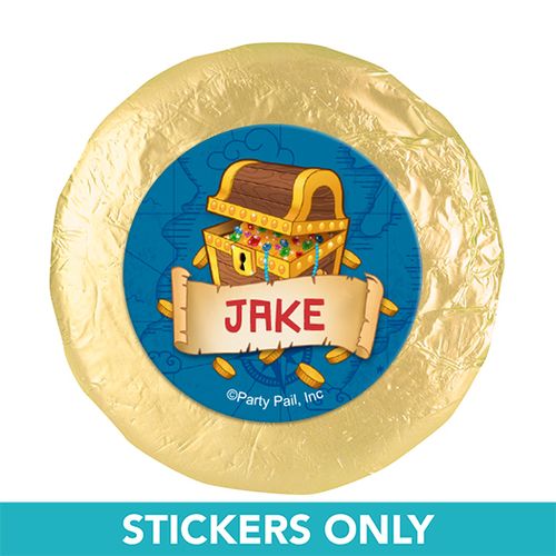 Personalized Birthday Pirates 1.25" Stickers (48 Stickers)