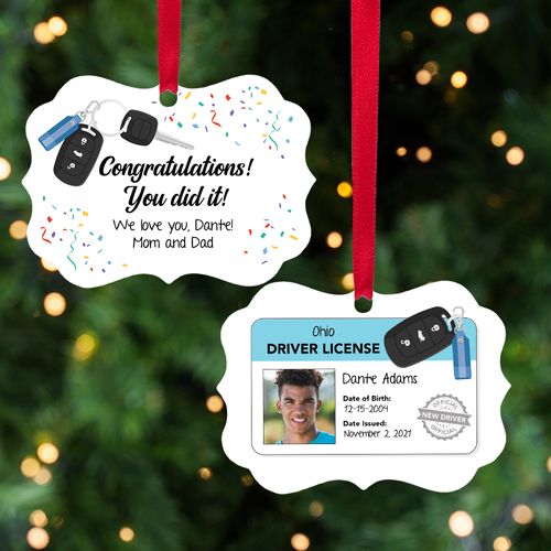 Congratulations! New Driver Boy Ornament