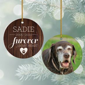 Furever In My Heart' Dog Memorial Ornament