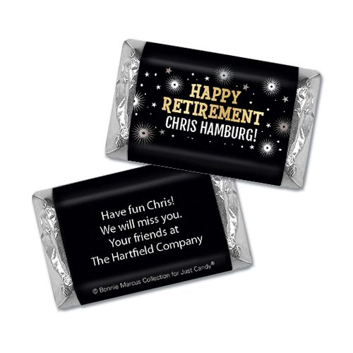 Personalized Bonnie Marcus Collection Retirement Fireworks Mini Wrappers Only
