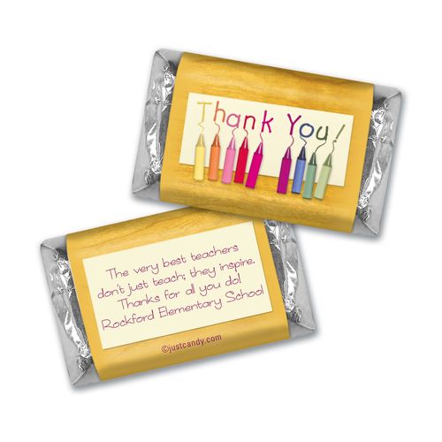 Teacher Appreciation Personalized Hershey's Miniatures Crayon