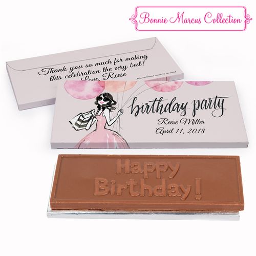 Deluxe Personalized Birthday Blithe Spirit Chocolate Bar in Gift Box