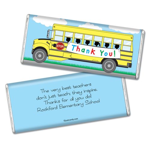 Personalized Teacher Appreciation Chocolate Bar Wrappers