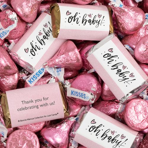 Girl Baby Shower Hershey's Miniatures and Kisses - 1.75lb Bag
