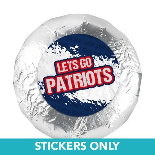 Let's Go Patriots 1.25" Stickers (48 Stickers)