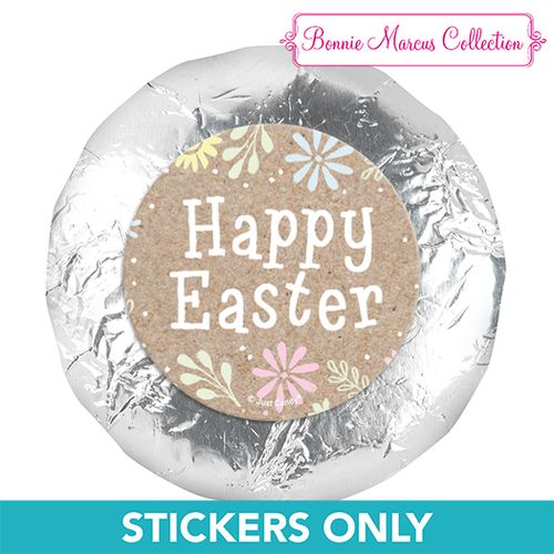 Bonnie Marcus Collection Easter Pastel Flowers 1.25" Stickers (48 Stickers)
