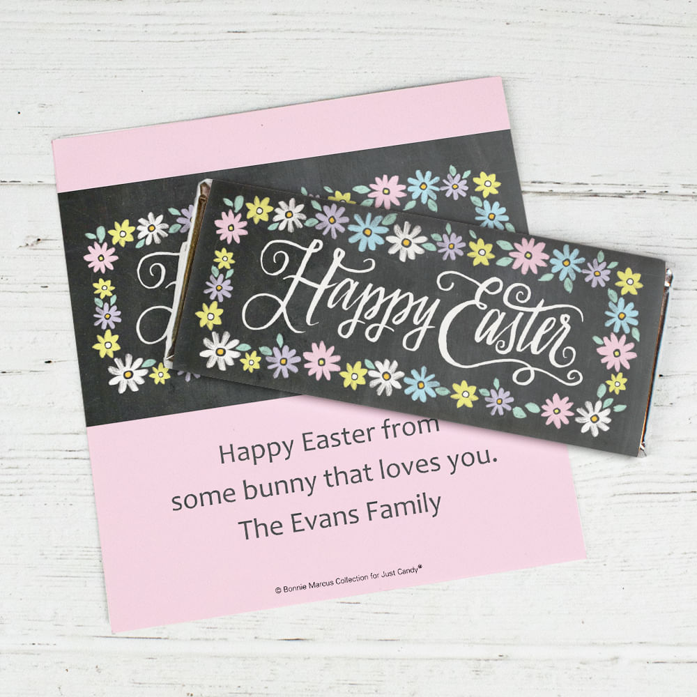 Bonnie Marcus Collection Happy Easter Script Chocolate Bar Wrappers ...