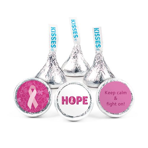 Personalized Breast Cancer Awareness Live Love Hope 3/4" Stickers (108 Stickers)