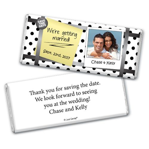 Personalized Save the Date Favors Hershey's Chocolate Bar & Wrapper