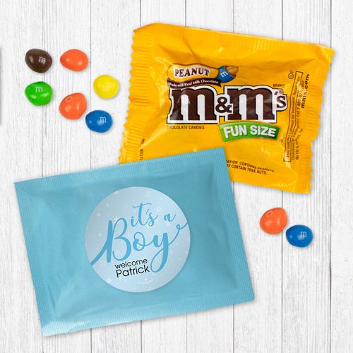 Personalized Boy Birth Announcement It's a Boy Peanut M&Ms