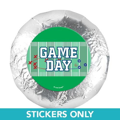 Personalized Football Field 1.25" Stickers (48 Stickers)