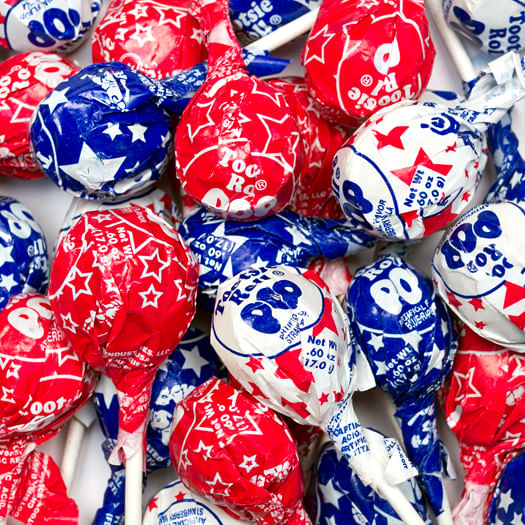 Tootsie Stars & Stripes Pops Bulk Candy - JustCandy.com