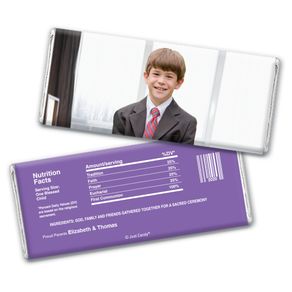 Communion Personalized Chocolate Bar Wrappers Full Photo