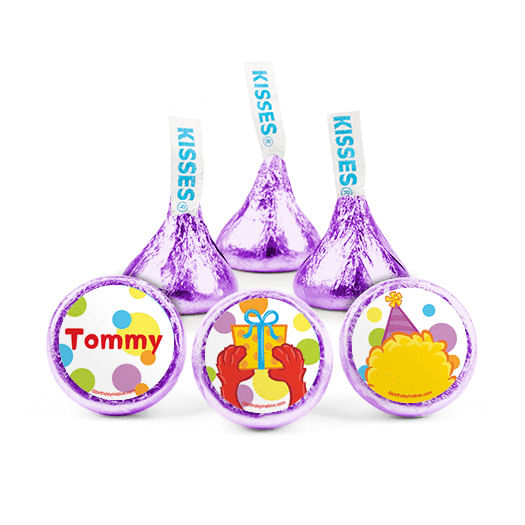 Personalized Kids Birthday Sesame Street Themed Hershey's Kisses ...