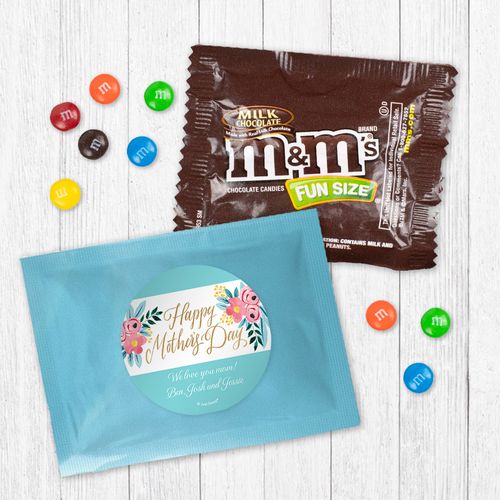 Personalized Bonnie Marcus Mother's Day Floral Milk Chocolate M&Ms