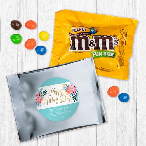 Personalized Bonnie Marcus Mother's Day Floral Peanut M&Ms