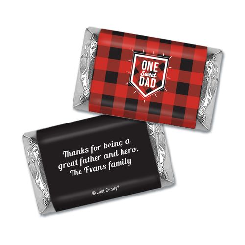 Personalized Father's Day Hershey's Miniatures Wrappers Red & Black