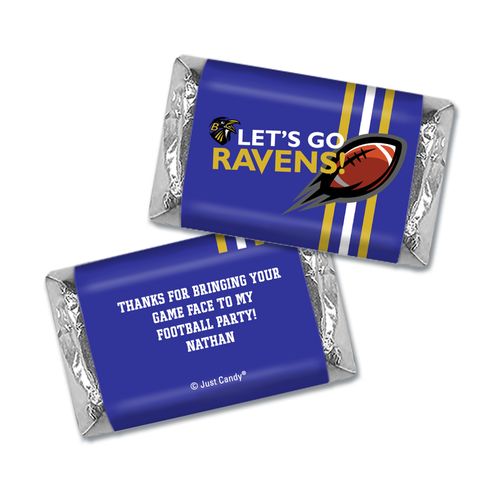 Personalized Hershey's Miniatures Ravens Football Party