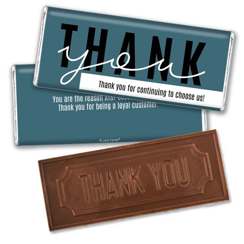 Personalized Thank You Embossed Chocolate Bar- Big Thank You