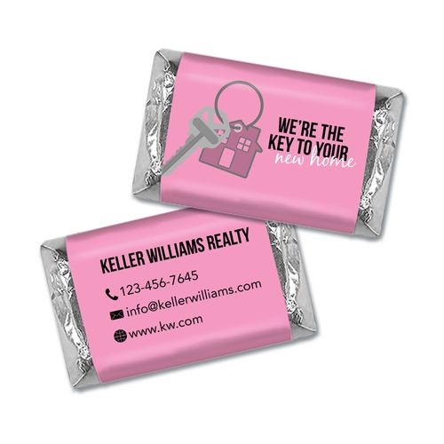 Personalized Business Promotional New Home Keys Hershey's Miniature Wrappers Only