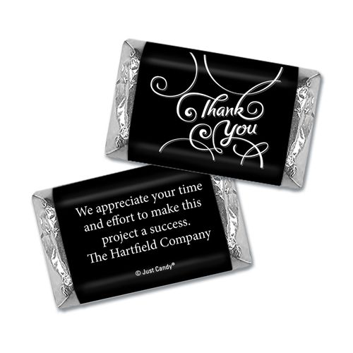 Personalized Thank You Scroll Hershey's Miniature Wrappers Only