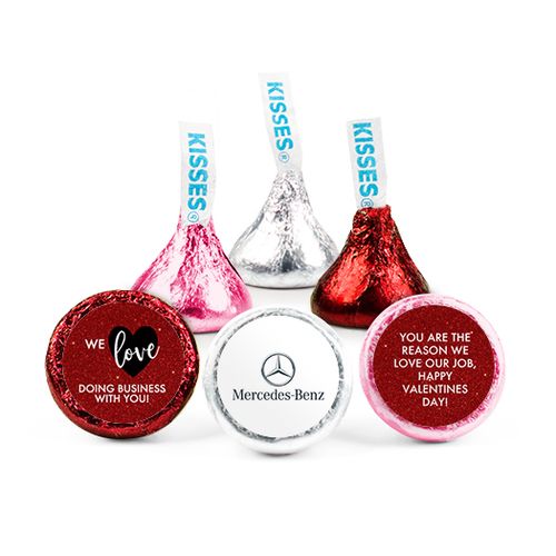 Personalized Valentine's Day Corporate Dazzle Add Your Logo Hershey's Kisses
