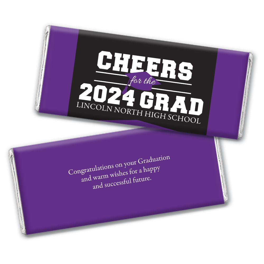 Graduation Personalized Chocolate Bar Cheers Grad 6455