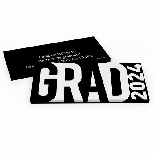 Deluxe Personalized Graduation Grad Bar Chocolate Bar in Gift Box