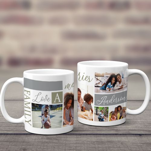 Personalized Family Memories Photo 11oz Mug Empty