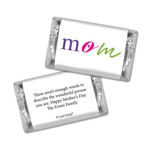 Mother's Day Personalized Hershey's Miniatures Mom Is The Word