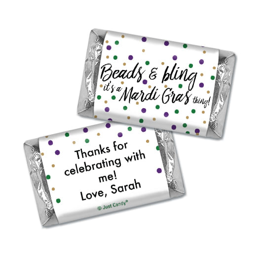 personalized mardi gras beads wedding