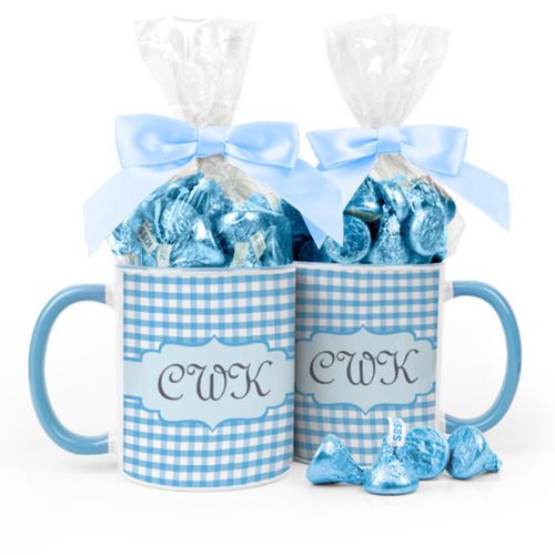 Personalized Baby Shower Initials 11oz Mug with Hershey's Kisses