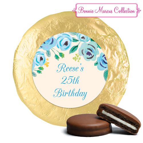 Bonnie Marcus Collection Birthday Here's Something Blue Milk Chocolate Covered Oreo Cookies