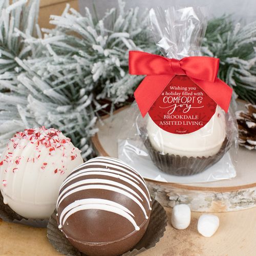 Personalized Christmas Hot Chocolate Bomb - Comfort and Joy