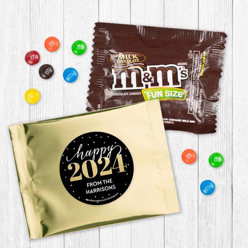 Personalized New Year's Eve Royal Glitz Milk Chocolate M&Ms