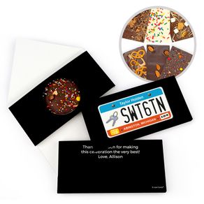 Personalized Birthday Sweet 16 License Plate Gourmet Infused Belgian Chocolate Bars (3.5oz)