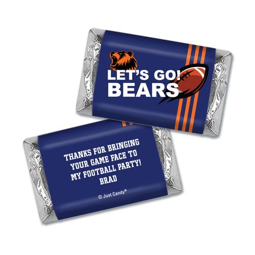 Personalized Hershey's Miniatures Wrappers Bears Football Party