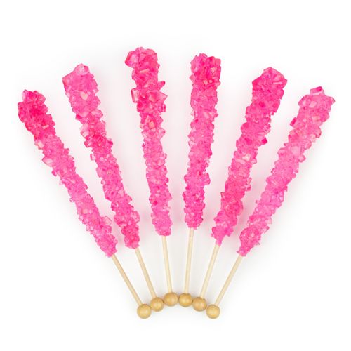 Cherry Rock Candy on a Stick (36 Pack)