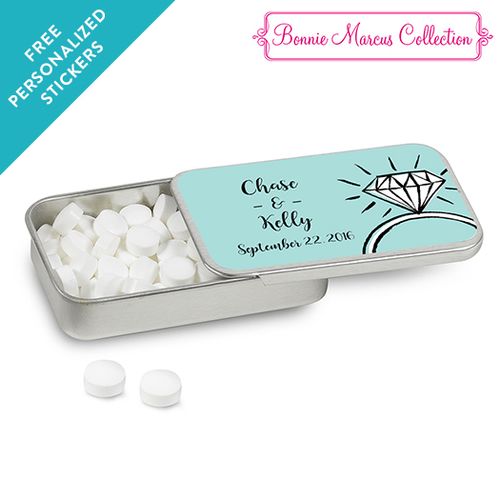 Bonnie Marcus Collection Personalized Mint Tin Last Fling Custom Wedding Favor