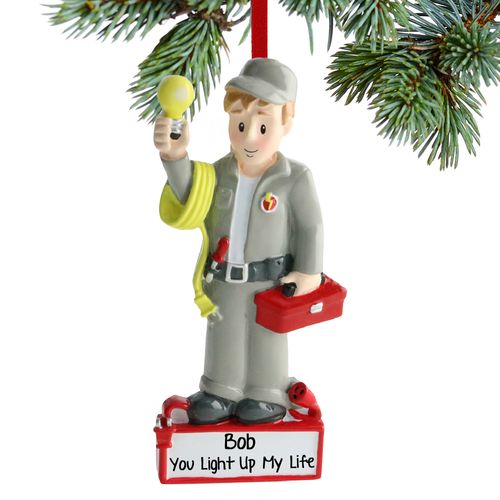 Electrician on the Job Ornament