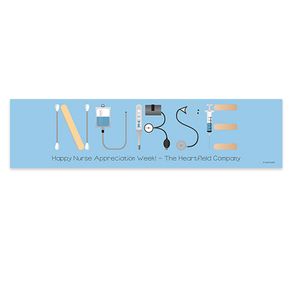 Personalized Nurse Appreciation First Aid 5 Ft. Banner