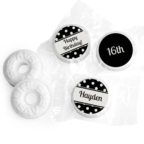 Birthday Personalized Life Savers Mints Polka Dot