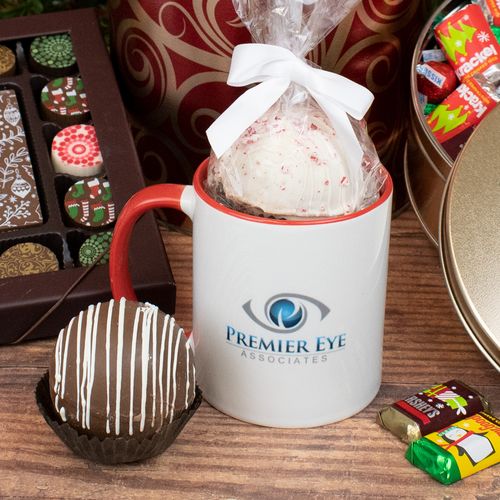 Personalized Business Add Your Logo 11oz Mug with Hot Chocolate Bomb
