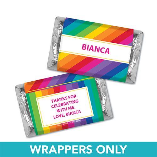 Personalized Birthday Rainbow Miniatures Wrappers