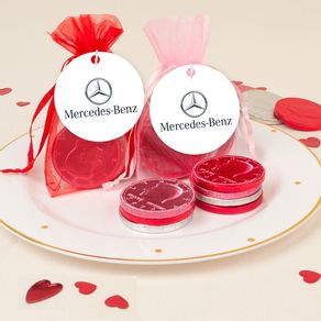 Personalized Valentine's Day Add Your Logo Chocolate Coins in XS Organza Bags