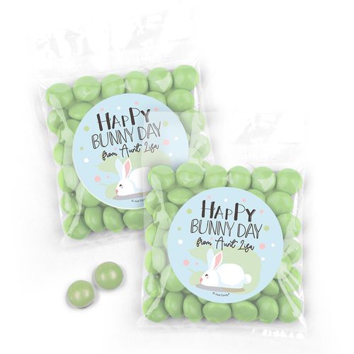 Personalized Easter Candy Bag with JC Milk Chocolate Minis Happy Bunny Day