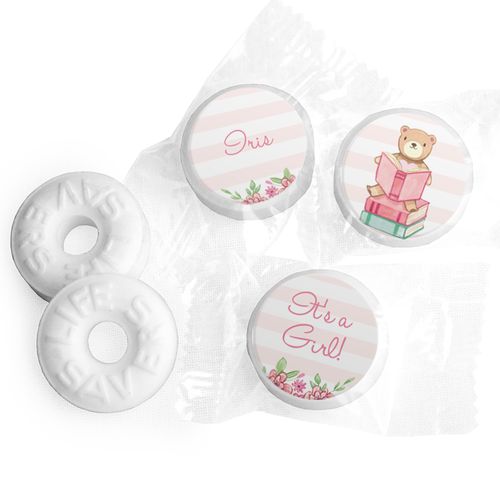 Bonnie Marcus Collection Story Time Baby Girl Stickers Personalized Life Savers