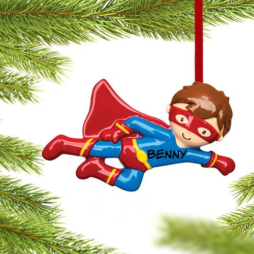 Flying Super Hero Ornament