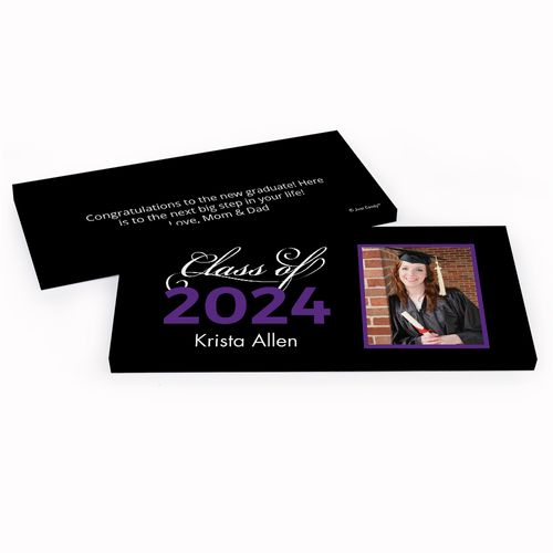 Deluxe Personalized Graduation Photo Chocolate Bar in Gift Box