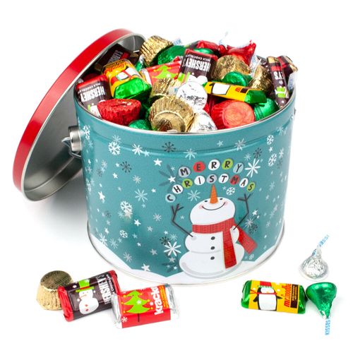 2.7 lb Hershey's Holiday Mix Christmas Gift Tin - All Designs